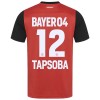 Virallinen Fanipaita Bayer 04 Leverkusen Edmond Tapsoba 12 Kotipelipaita 2024-25 - Miesten
